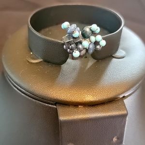 Sterling and gemstone ring.